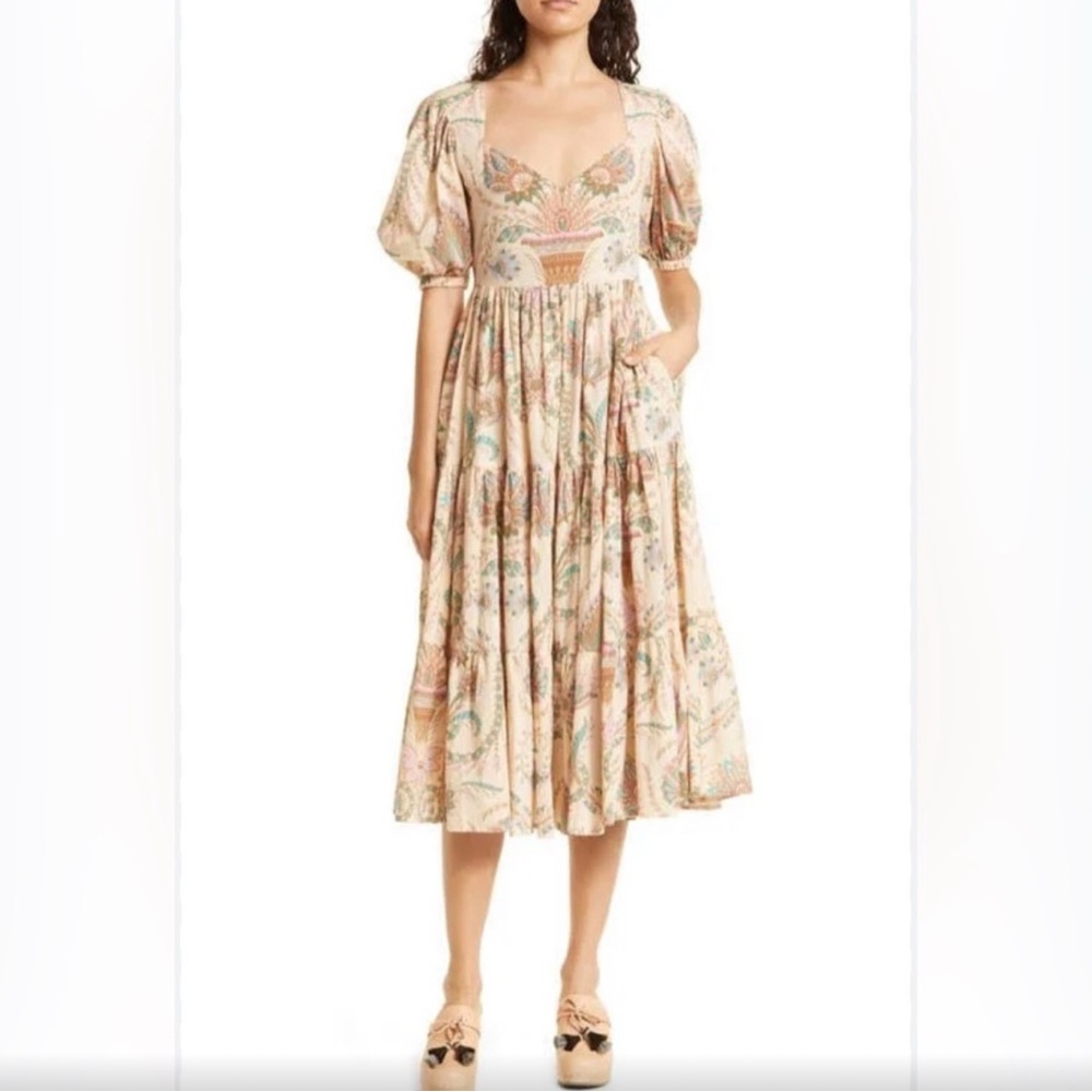 Floral Cream Dress
